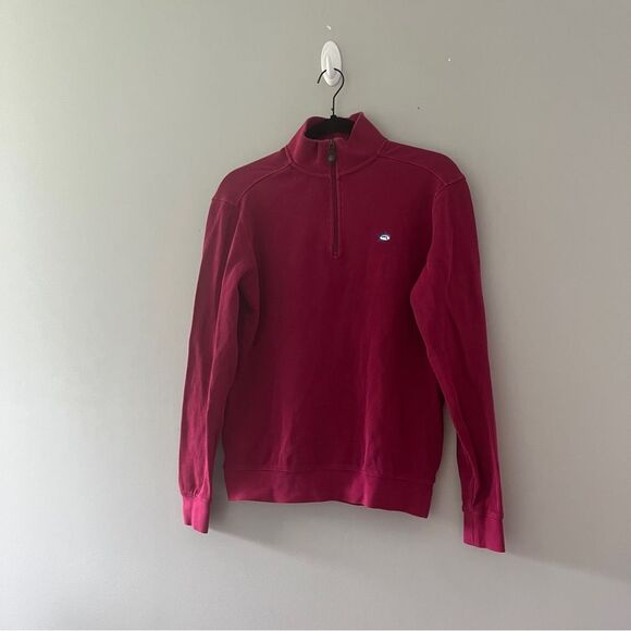 Southern Tide pullover sweater 1/4 zip raspberry size XS - Picture 1 of 9
